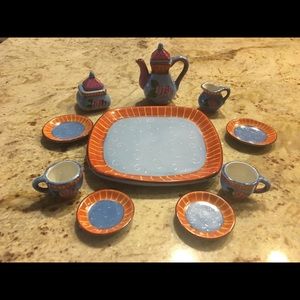 Vintage Grape Miniature Tea Set